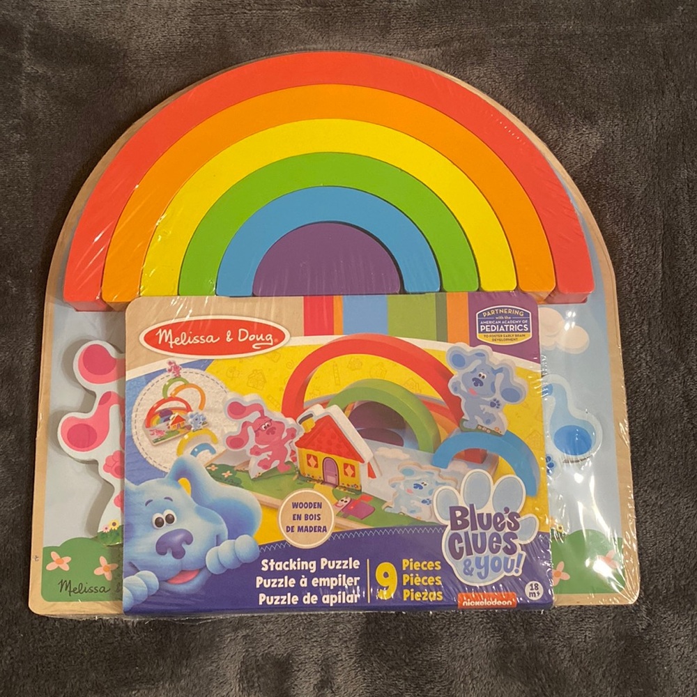 Melissa $ Doug Stacking Puzzle 9 pieces 18+ Blue’s Clues & you